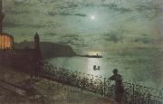 Atkinson Grimshaw Scarborough from Seats near the Grand Hotel oil painting picture wholesale